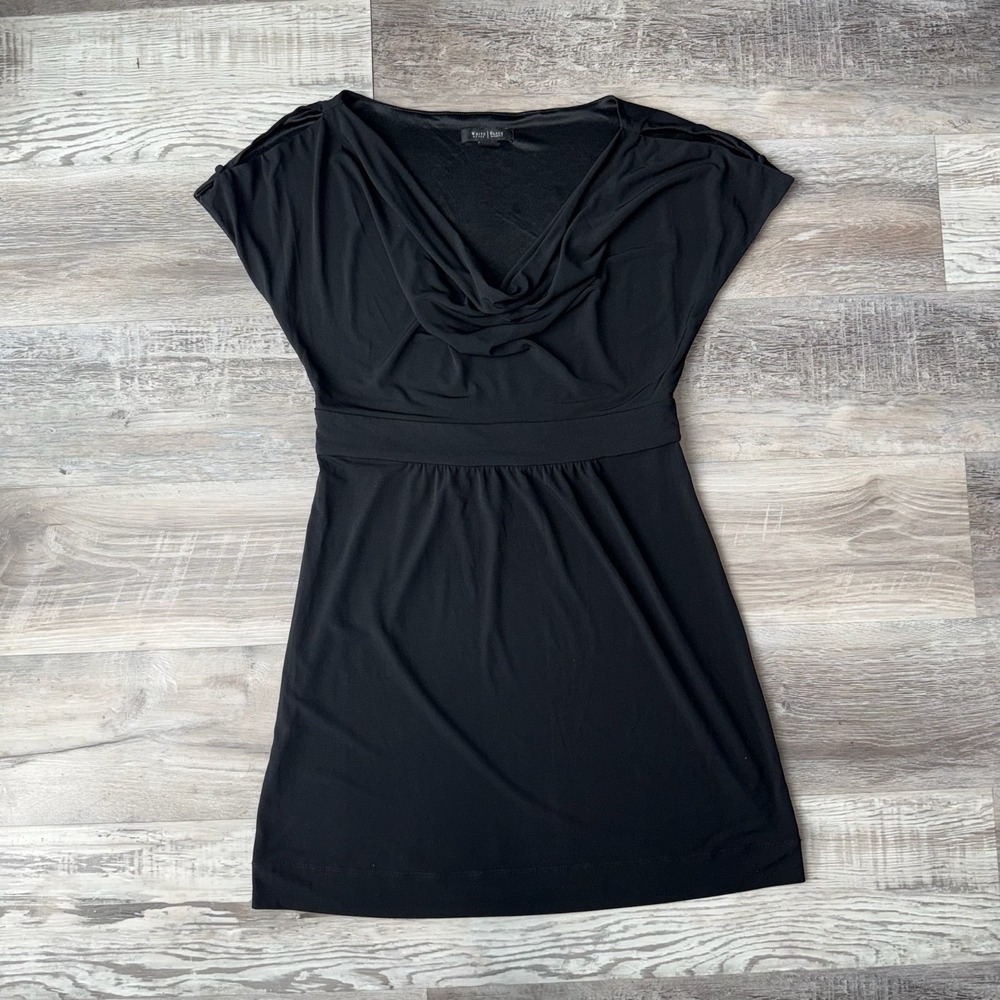 White House Black Market Womens Size M Black Date Night Versatile Dress